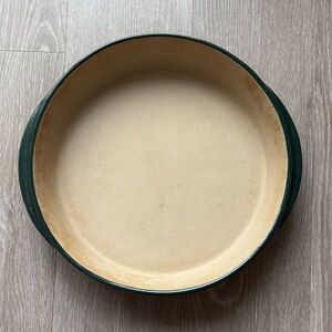 Pampered Chef New Traditions Stoneware Baking Dish – Green | 11”